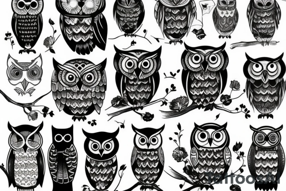 Owl tattoo idea