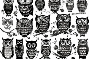 Owl tattoo idea
