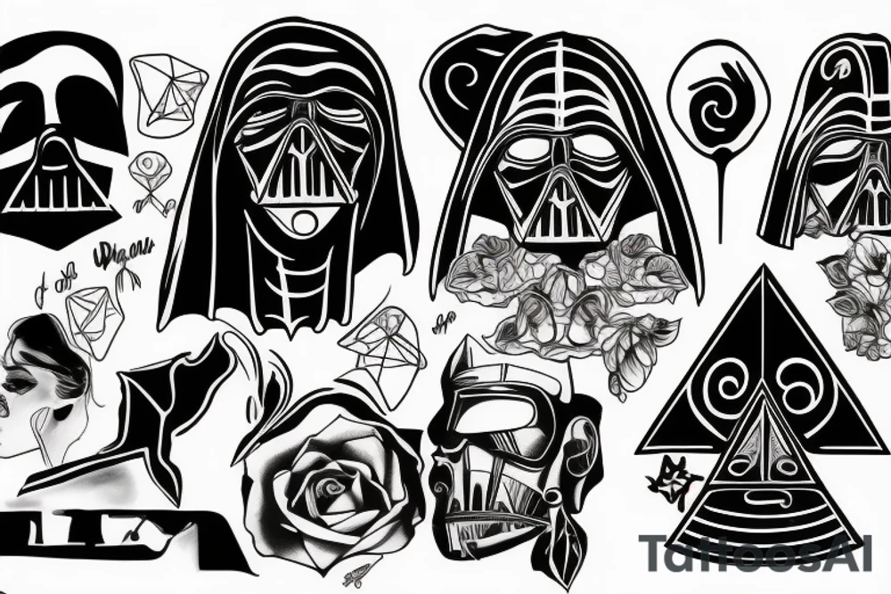 Dark side throat tattoo idea