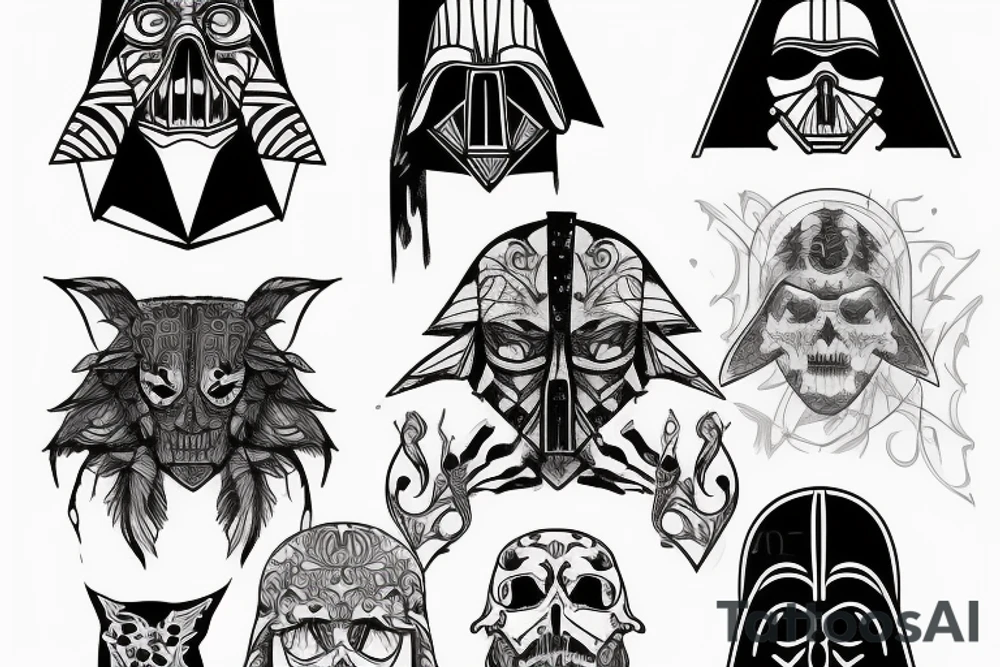 Dark side tattoo idea