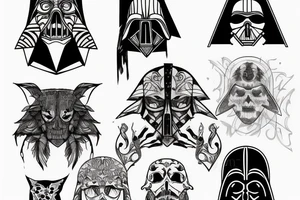 Dark side tattoo idea