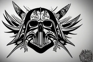 Dark side tattoo idea