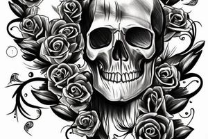Skull throat tattoo tattoo idea