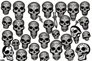 Skull throat tattoo tattoo idea