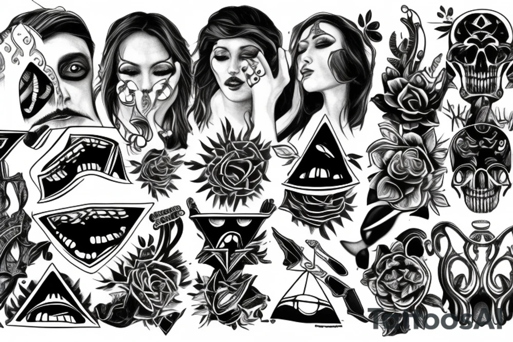 Dark side throat tattoo tattoo idea