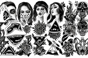 Dark side throat tattoo tattoo idea