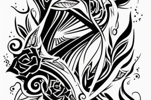 Dark side throat tattoo idea