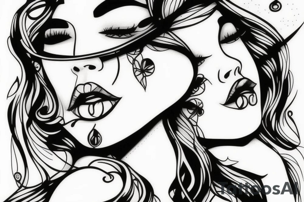 Lips tattoo idea