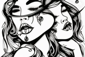Lips tattoo idea