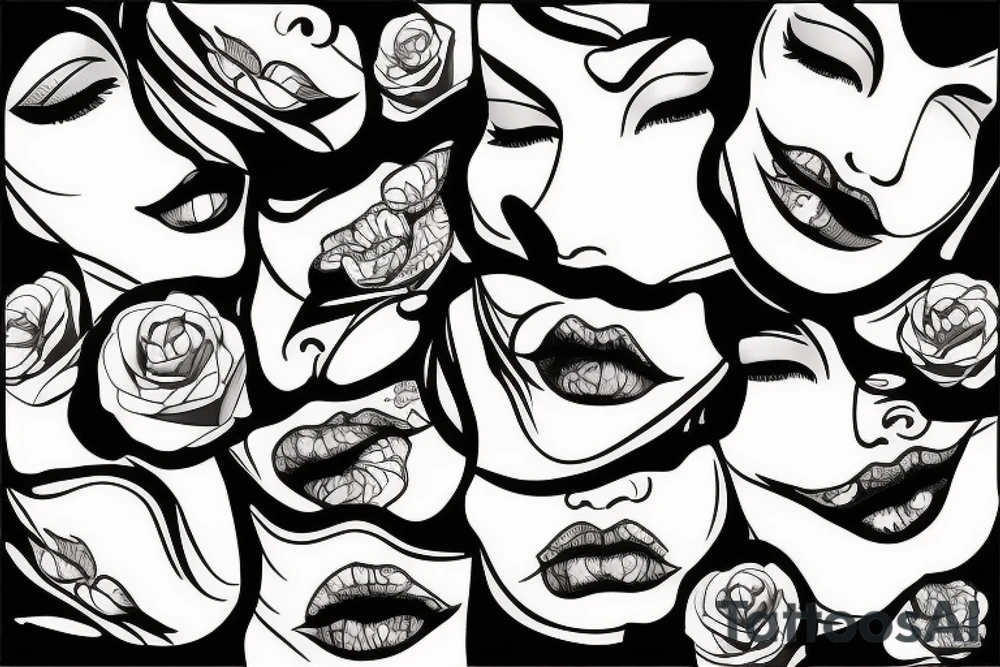 Lips tattoo idea