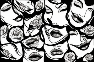 Lips tattoo idea