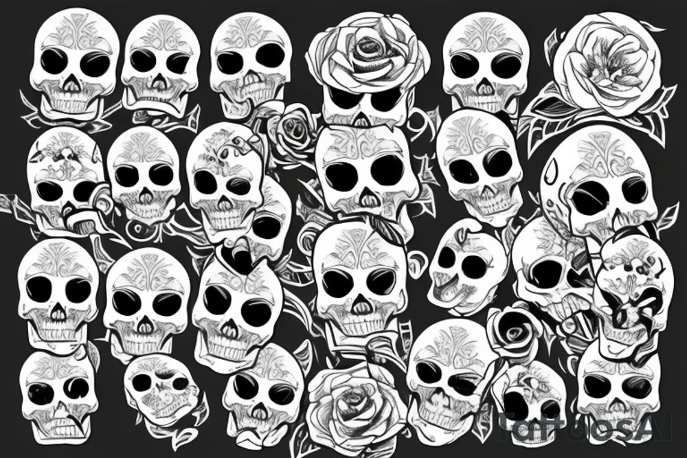 Skull tattoo idea