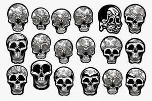 Skull tattoo idea