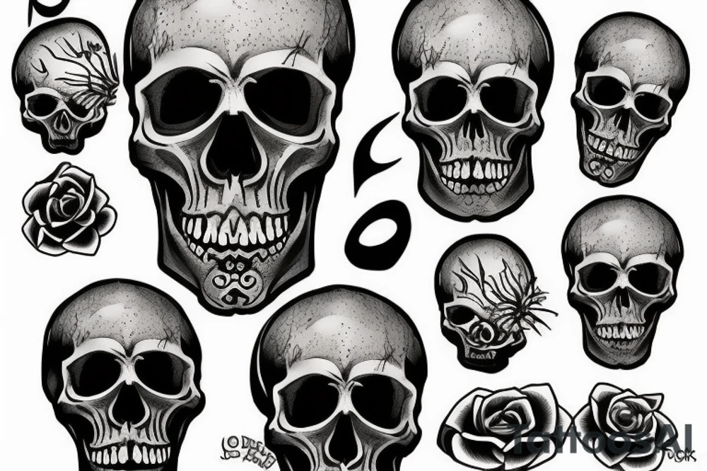 Skull tattoo idea