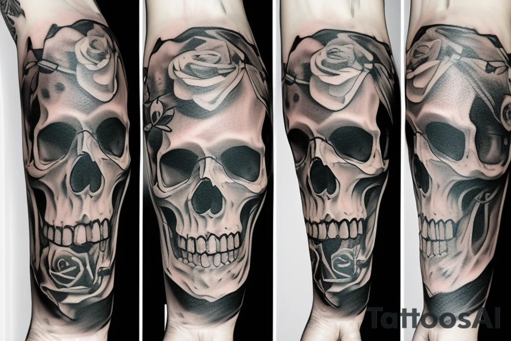 Skull tattoo idea