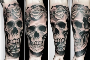 Skull tattoo idea