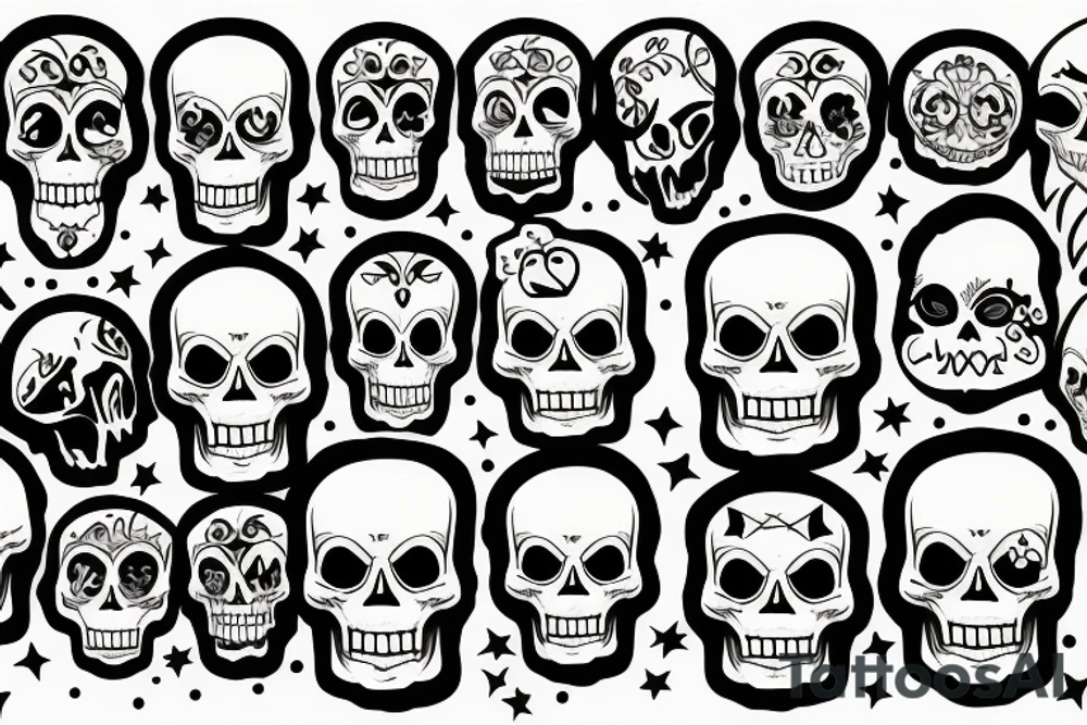 Skull tattoo idea