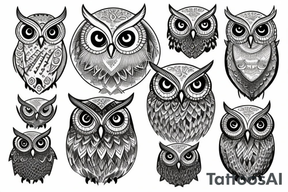 Owl tattoo idea