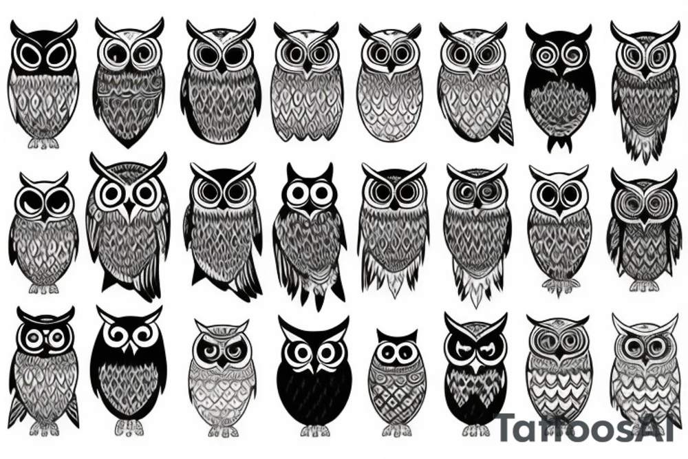 Owl tattoo idea