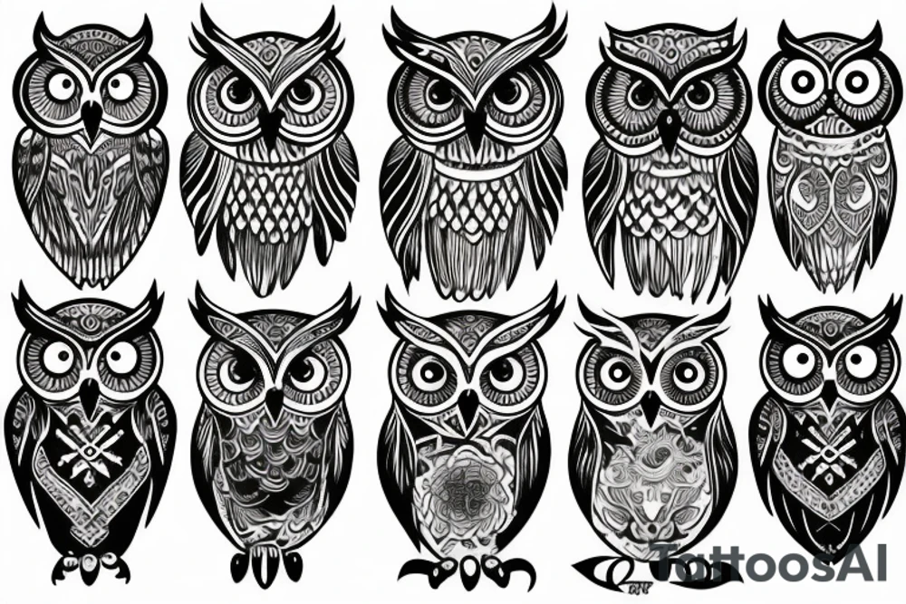 Owl tattoo idea