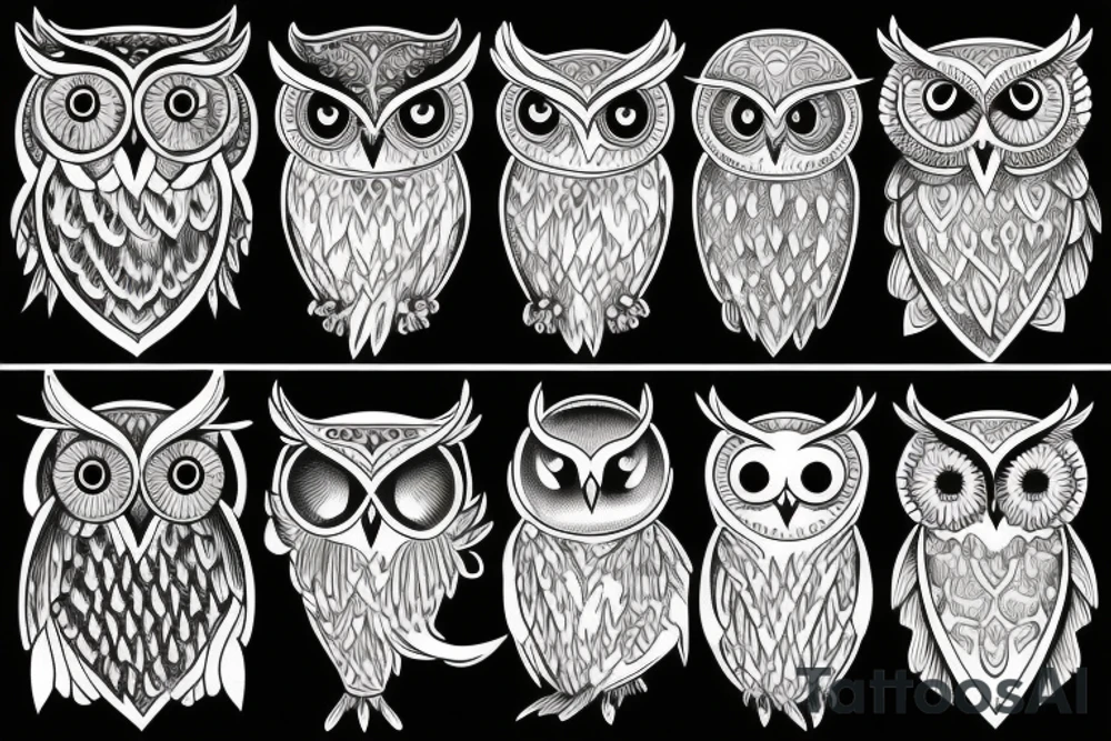 Owl tattoo idea