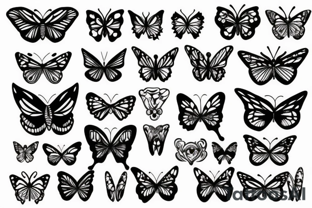 Butterfly tattoo idea