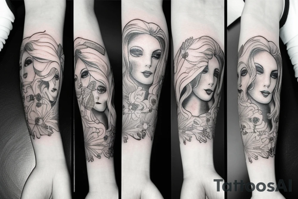 Feminine memorial tattoo with 1966 to 2012 tattoo idea