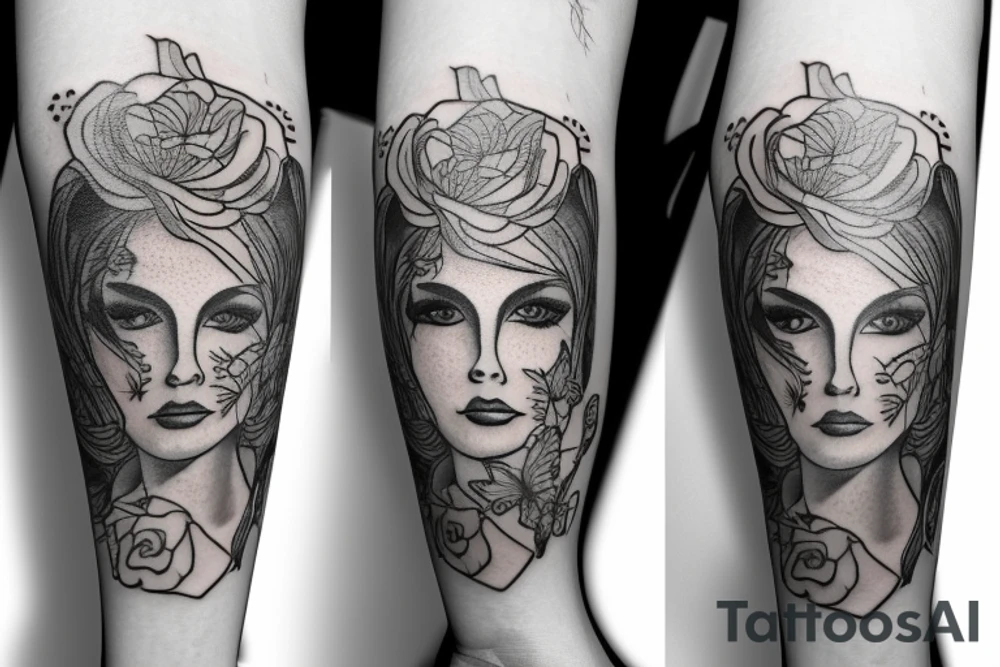 Feminine memorial tattoo with 1966 to 2012 tattoo idea