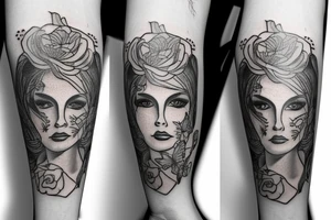 Feminine memorial tattoo with 1966 to 2012 tattoo idea