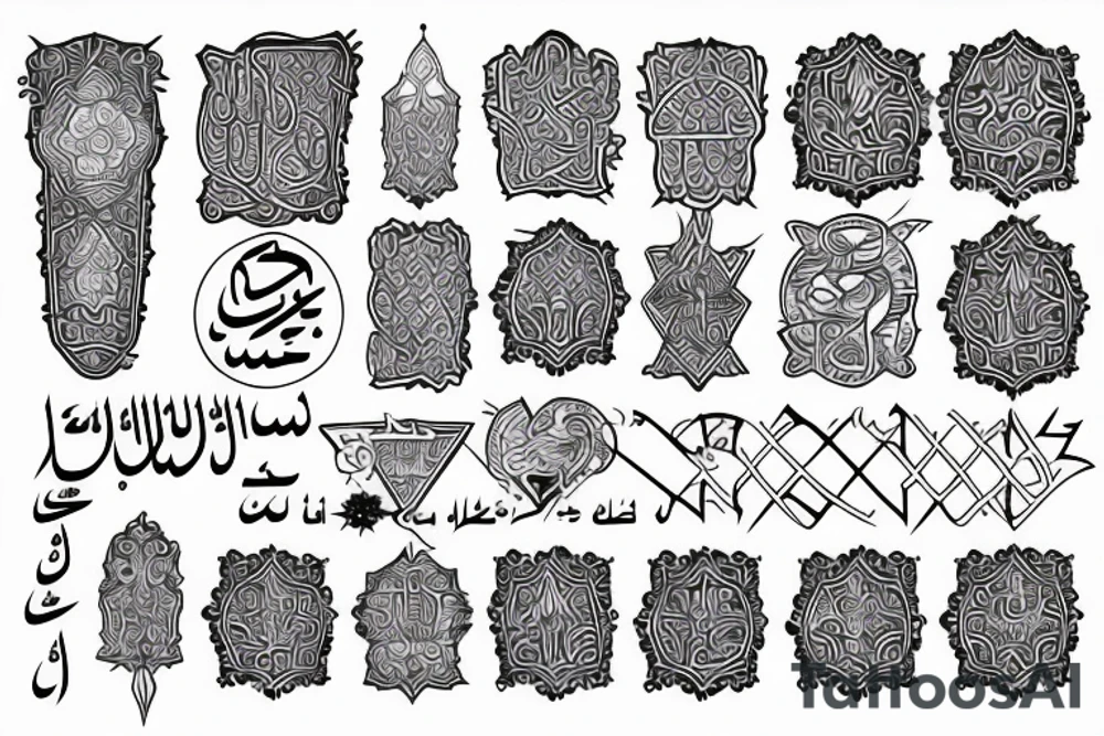 tracing line connected to the arabic word عائلة tattoo idea tracing line connected to the arabic word عائلة tattoo idea