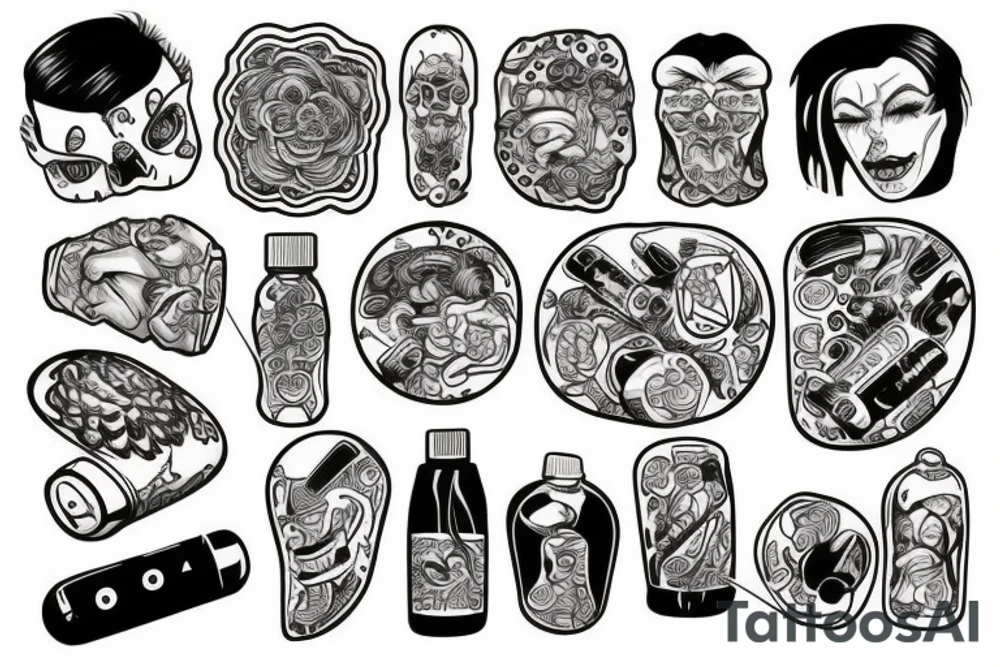 pills tattoo idea