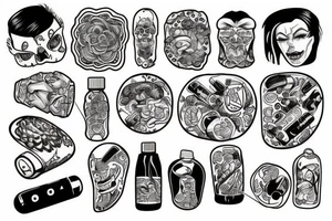 pills tattoo idea
