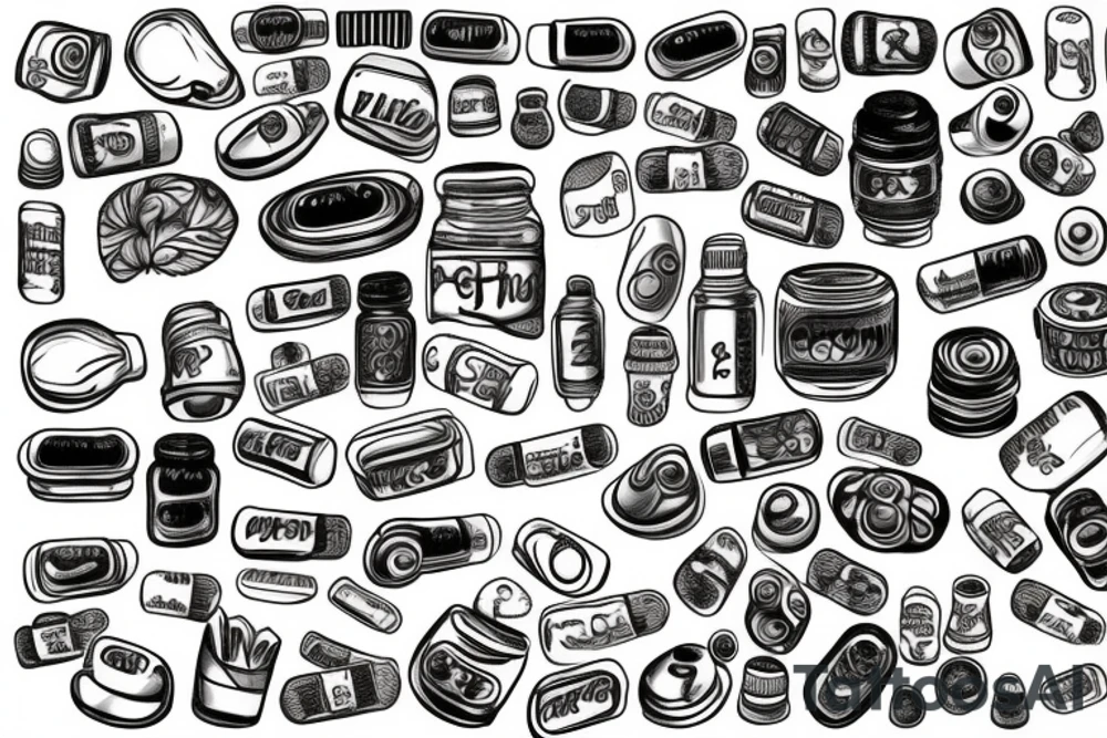 pills tattoo idea