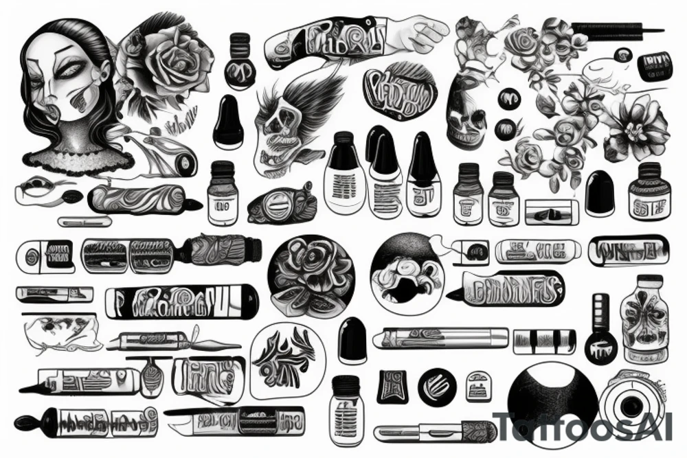 pills tattoo idea