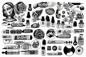 pills tattoo idea