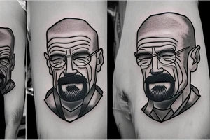 handsome walter white tattoo idea