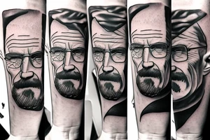 handsome walter white tattoo idea