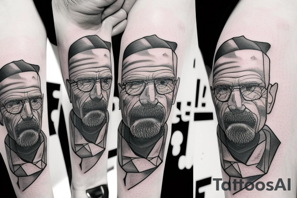 handsome walter white tattoo idea