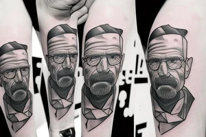 handsome walter white tattoo idea