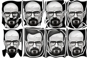 handsome walter white tattoo idea