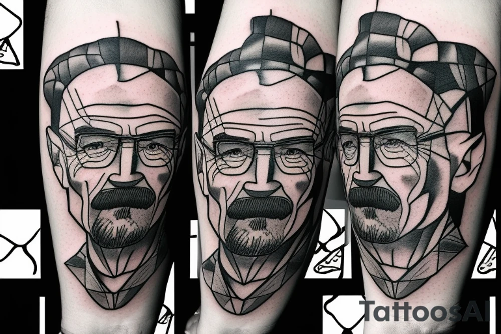 handsome walter white tattoo idea