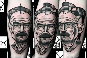 handsome walter white tattoo idea