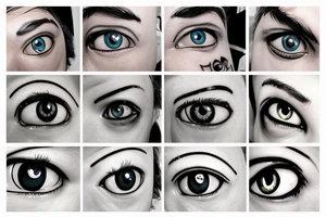 beautiful eyes tattoo idea