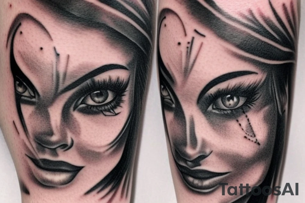 beautiful eyes tattoo idea