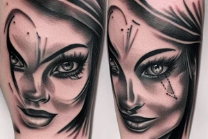 beautiful eyes tattoo idea