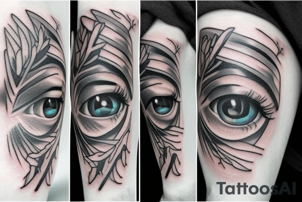 beautiful eyes tattoo idea