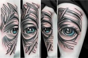 beautiful eyes tattoo idea