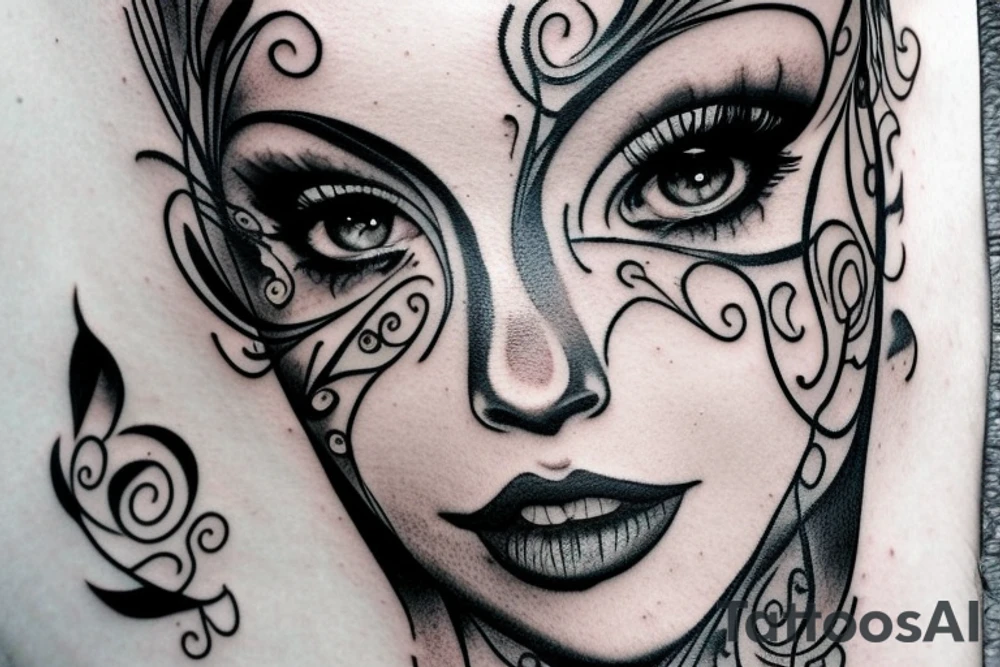 beautiful eyes tattoo idea