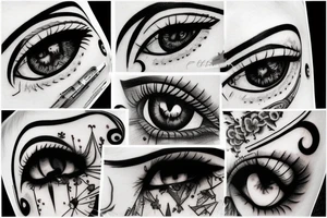 beautiful eyes tattoo idea