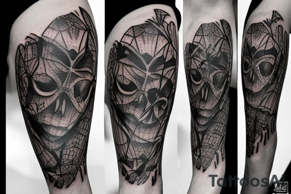 beautiful spider tattoo idea
